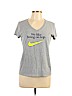 Nike Gray Short Sleeve T-Shirt Size L - photo 1