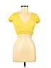 Forever 21 Yellow Short Sleeve Top Size S - photo 1
