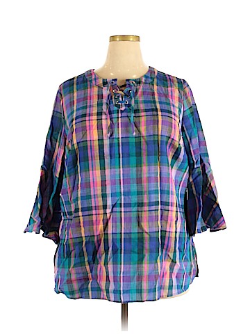 Isaac Mizrahi LIVE! Long Sleeve Blouse (view 1)