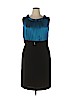 Tahari by ASL 100% Silk Blue Casual Dress Size 16 - photo 1