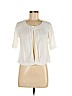 Ann Taylor LOFT 100% Pima Cotton White Cardigan Size M (petite) - photo 1