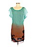 Diane von Furstenberg 100% Silk Green Casual Dress Size 6 - photo 1