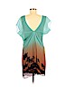Diane von Furstenberg 100% Silk Green Casual Dress Size 6 - photo 2
