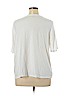 Ann Taylor LOFT 100% Cotton White Short Sleeve Top Size XL - photo 2