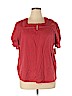 Old Navy Red Short Sleeve Blouse Size XL - photo 1