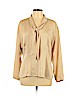 Assorted Brands Tan Long Sleeve Blouse Size 16 - photo 1