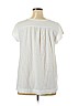 Ann Taylor LOFT 100% Cotton White Short Sleeve Top Size XL - photo 2