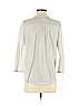 H&M 100% Polyester Ivory Long Sleeve Henley Size S - photo 2