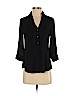 BCX 100% Polyester Black 3/4 Sleeve Blouse Size XXS - photo 1