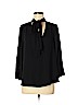 HD in Paris 100% Polyester Black Long Sleeve Blouse Size 8 - photo 1