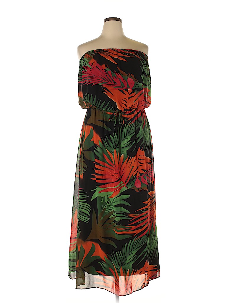 Ashley Stewart 100% Polyester Green Casual Dress Size 16 - photo 1