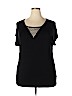 Lane Bryant Black Short Sleeve Top Size 18 - 20 Plus - photo 1