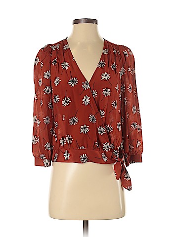 Madewell Long Sleeve Silk Top (view 1)
