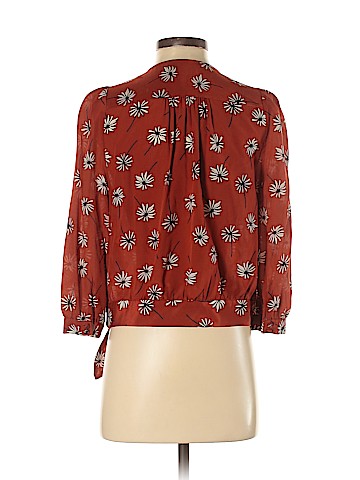 Madewell Long Sleeve Silk Top (view 2)