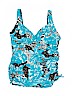 Maxine of Hollywood Blue One Piece Swimsuit Size 16 - photo 1