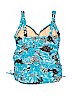 Maxine of Hollywood Blue One Piece Swimsuit Size 16 - photo 2