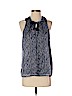 Lucky Brand 100% Polyester Blue Sleeveless Blouse Size S - photo 1