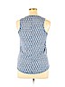 Gap 100% Rayon Blue Sleeveless Top Size XL - photo 2