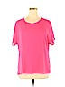 DR2 100% Polyester Pink Short Sleeve Blouse Size XL - photo 1