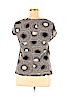 New York & Company 100% Nylon Brown Short Sleeve Top Size XL - photo 2
