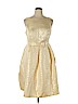 Liza Luxe 100% Polyester Yellow Cocktail Dress Size 1X - photo 1
