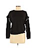 Lily White Black Long Sleeve Top Size M - photo 1