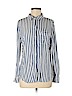 Beach Lunch Lounge 100% Rayon Blue Long Sleeve Blouse Size M - photo 1