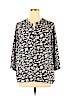 Kenar 100% Polyester Black Long Sleeve Blouse Size XL - photo 1