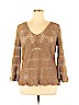 Tribal 100% Cotton Tan Pullover Sweater Size XL - photo 1