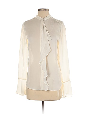 Rachel Zoe Long Sleeve Silk Top (view 1)