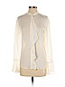 Rachel Zoe 100% Silk Ivory Long Sleeve Silk Top Size 2 - photo 1