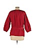 DKNY 100% Polyester Red 3/4 Sleeve Blouse Size 12 - photo 2