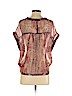 W118 by Walter Baker 100% Polyester Burgundy Short Sleeve Blouse Size S - photo 2