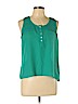 Forever 21 100% Polyester Teal Sleeveless Blouse Size L - photo 1