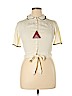 Assorted Brands 100% Rayon Ivory Short Sleeve Blouse Size 14 - photo 1