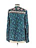 Billabong 100% Rayon Teal Long Sleeve Blouse Size L - photo 2