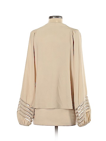 Parker Long Sleeve Silk Top (view 2)