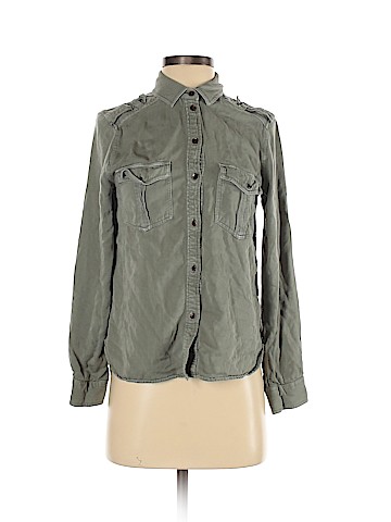 American Eagle Outfitters Long Sleeve Button-Down Shirt (view 1)