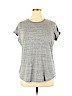 Lou & Grey Gray Short Sleeve T-Shirt Size XL - photo 1
