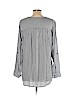 Nine West 100% Viscose Gray Long Sleeve Top Size L - photo 2