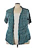 Faded Glory 100% Acrylic Blue Cardigan Size 4X - photo 1