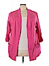 Karen Scott 100% Cotton Pink Cardigan Size 3X - photo 1