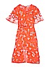 Love, Fire 100% Rayon Orange Romper Size M - photo 1