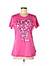 Nike 100% Polyester Pink Active T-Shirt Size M - photo 1