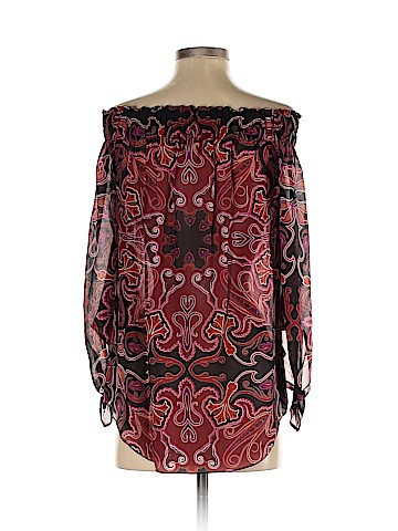 Rachel Zoe Long Sleeve Silk Top (view 2)