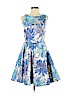 Alice + Olivia 100% Polyester Blue Cocktail Dress Size 5 - photo 1