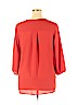 West Kei 100% Polyester Orange Long Sleeve Blouse Size XL - photo 2
