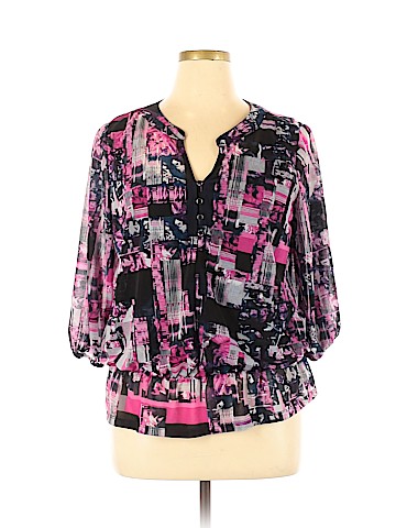 Style&Co 3/4 Sleeve Blouse (view 1)