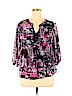 Style&Co 100% Polyester Pink 3/4 Sleeve Blouse Size 1X - photo 1