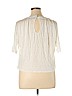 Jennifer Lopez 100% Rayon White Short Sleeve Top Size XL - photo 2